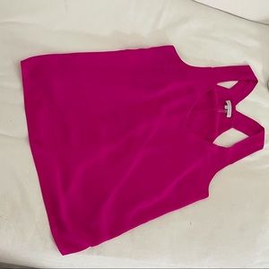 Pink chiffon tank